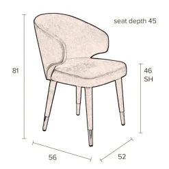 Best Dutchbone Eetkamerstoel Lunar