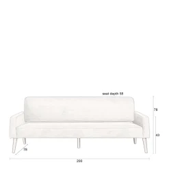 Clearance Dutchbone 3-Zitsbank Preston