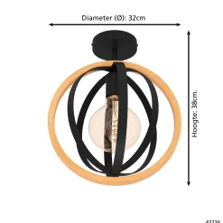 Clearance EGLO Plafondlamp Basildon (O32 Cm)