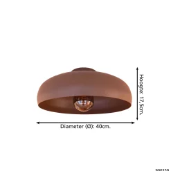 New EGLO Plafondlamp Mogano (O40 Cm)