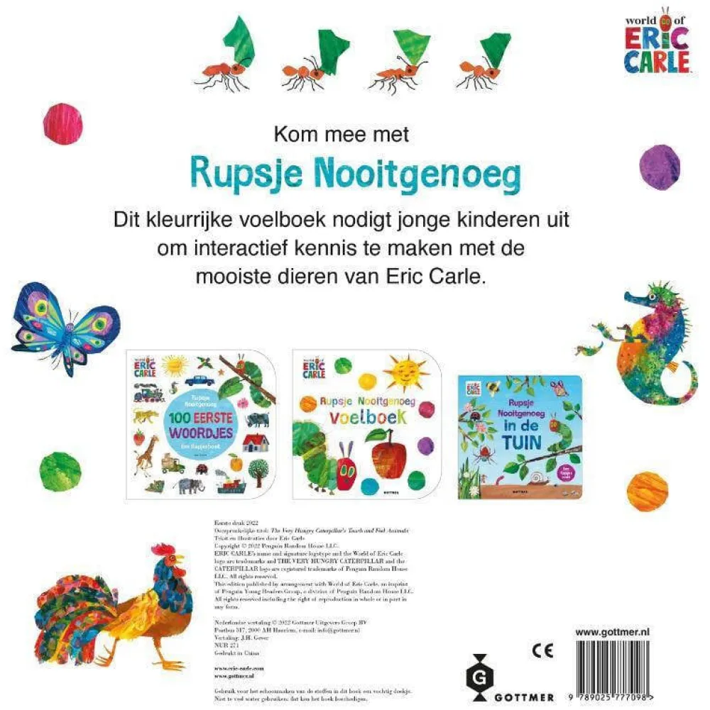 wehkamp Eric Carle Rupsje Nooitgenoeg Voelboek Vol Dieren
