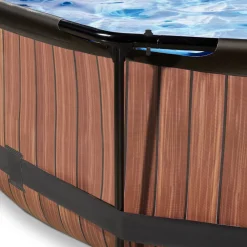 EXIT Frame Pool O300X76Cm (12V Cartridge Filter) – Houtbruin