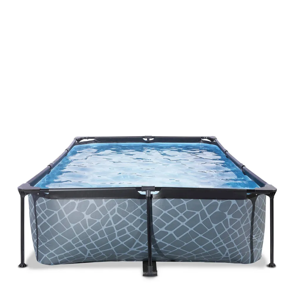 EXIT Frame Pool 300X200X65Cm (12V Cartridge Filter) - Grijs