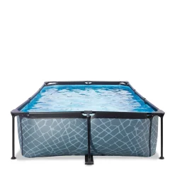 EXIT Frame Pool 300X200X65Cm (12V Cartridge Filter) - Grijs