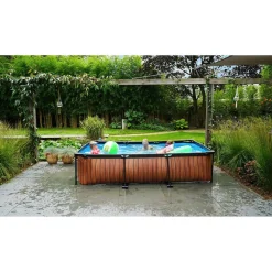 EXIT Frame Pool 300X200X65Cm (12V Cartridge Filter) - Grijs