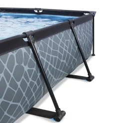 EXIT Frame Pool 220X150X60Cm (12V Cartridge Filter) - Grijs