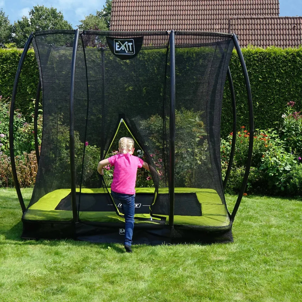 EXIT Silhouette Ground Trampoline 214X153 Cm