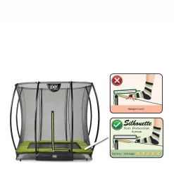 EXIT Silhouette Ground Trampoline 214X153 Cm