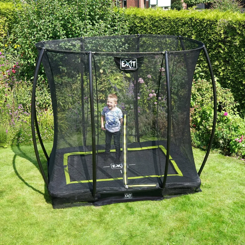 EXIT Silhouette Ground Trampoline 214X153 Cm