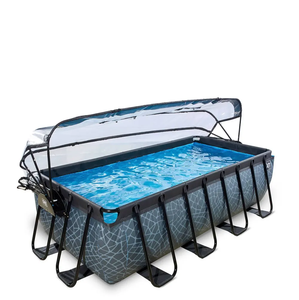 EXIT Zwembad Stone Met Overkapping (400X200 Cm)