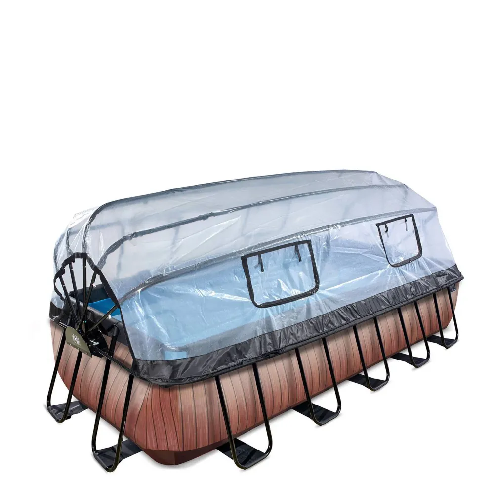 EXIT Zwembad Wood Met Overkapping (540X250 Cm)