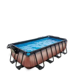 EXIT Zwembad Wood Met Overkapping (400X200 Cm)