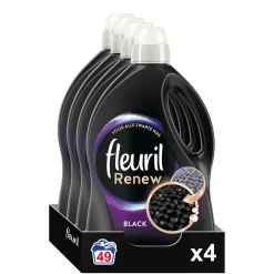 Discount Fleuril Renew Liquid Black - Vloeibaar Wasmiddel - Voordeelverpakking - 4 X 49 Wasbeurten - 196 Wasbeurten