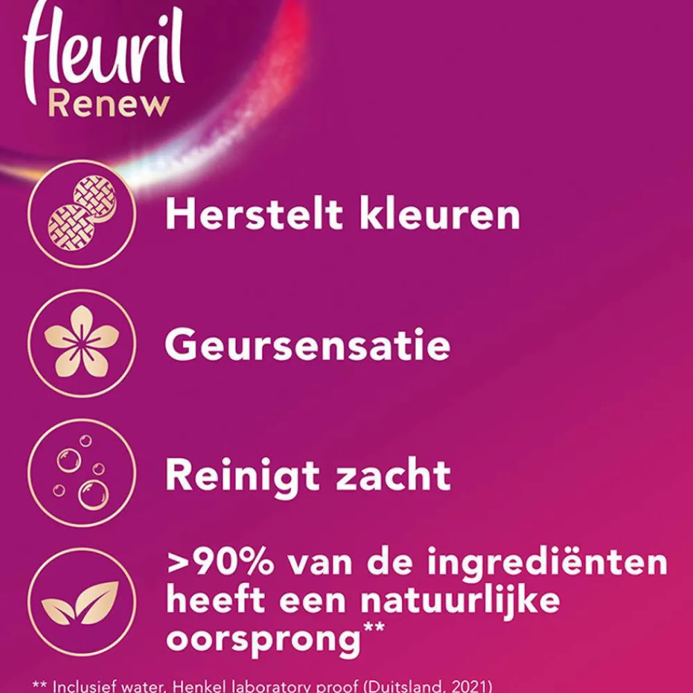 Online Fleuril Renew Liquid Bloesem - Vloeibaar Wasmiddel - Voordeelverpakking - 4 X 49 Wasbeurten - 196 Wasbeurten