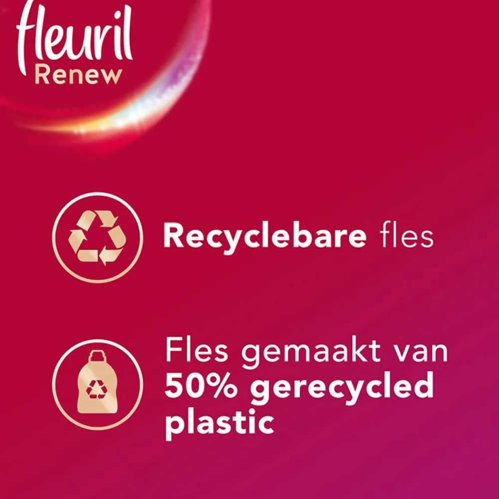 Clearance Fleuril Renew Liquid Color - Vloeibaar Wasmiddel - Voordeelverpakking - 4 X 49 Wasbeurten - 196 Wasbeurten