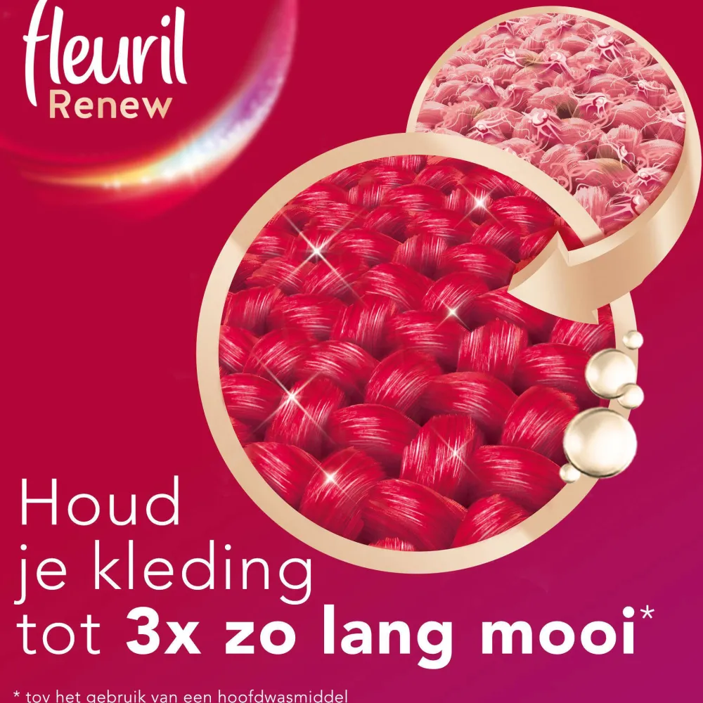 Clearance Fleuril Renew Liquid Color Vloeibaar Wasmiddel - 4 X 24 Wasbeurten - Voordeelverpakking - 24 Wasbeurten