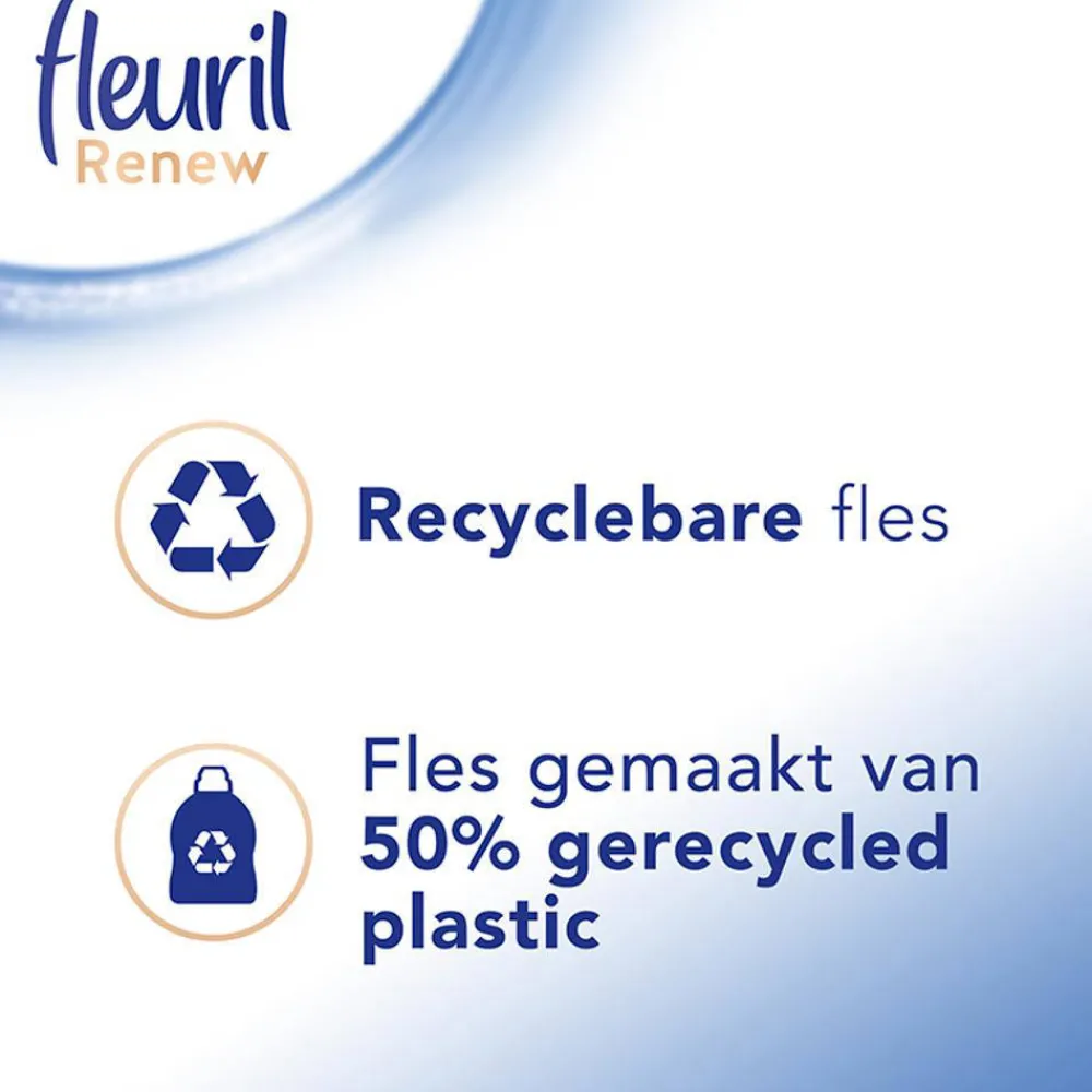 New Fleuril Renew Liquid White - - Vloeibaar Wasmiddel - Voordeelverpakking - 4 X 49 Wasbeurten - 196 Wasbeurten