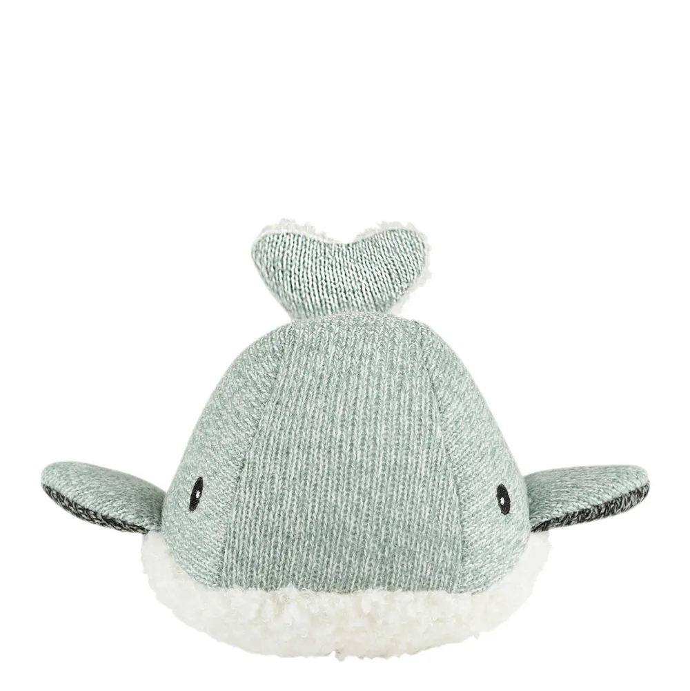 Flow Amsterdam Hartslagknuffel Moby Walvis Groen - Knuffel 24 Cm