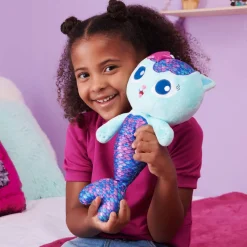 Gabby's Dollhouse Gabby'S Poppenhuis Meerminkat Met Licht En Geluid Interactieve Knuffel