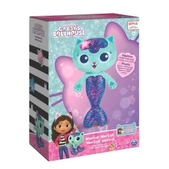 Gabby's Dollhouse Gabby'S Poppenhuis Meerminkat Met Licht En Geluid Interactieve Knuffel