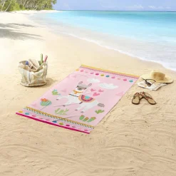Clearance Good Morning Kinderstrandlaken (150X75 Cm) Roze