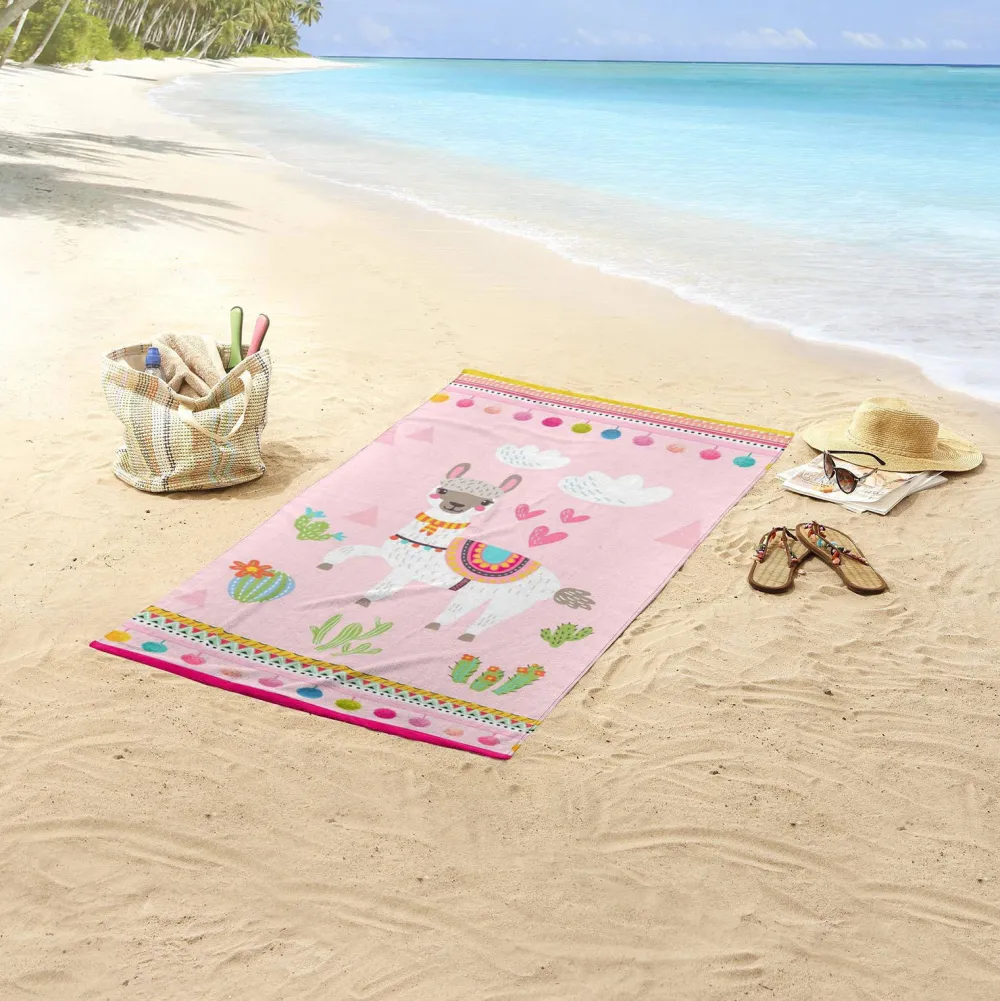 Clearance Good Morning Kinderstrandlaken (150X75 Cm) Roze