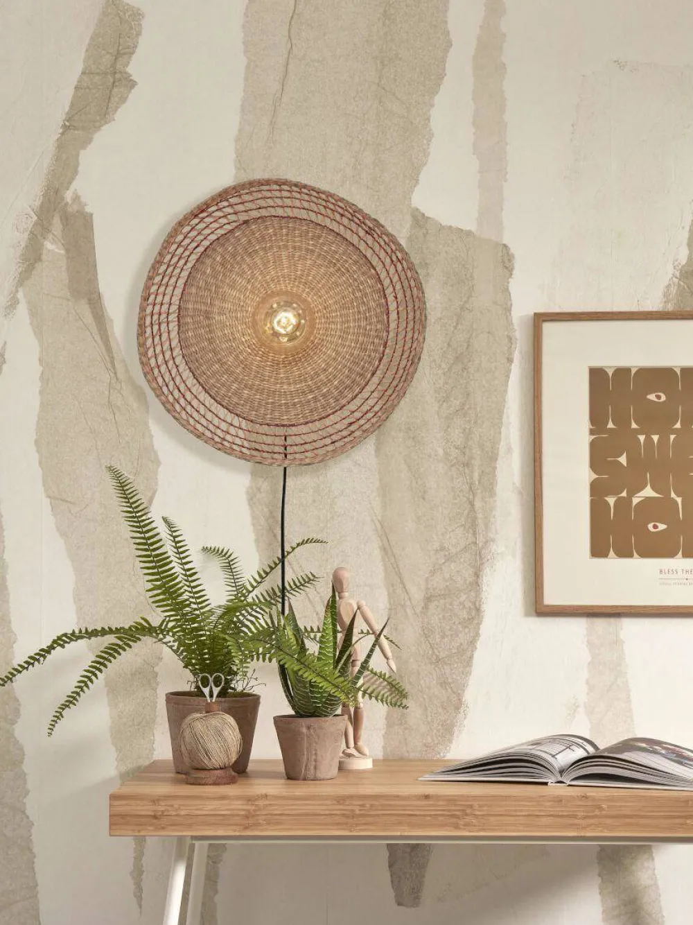 Online Good&Mojo Wandlamp Pantanal (O45 Cm)