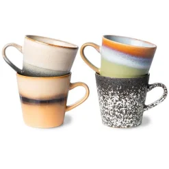 New HKliving Americanokopje 70'S (O8,5 Cm) (260 Ml) (Set Van 4)