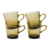Outlet HKliving Koffieglas 70'S (O7,7 Cm) (200 Ml) (Set Van 4)