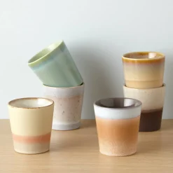 Clearance HKliving Koffiekopje 70'S (O7,5 Cm) (180 Ml) (Set Van 6)