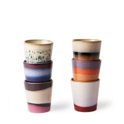 Clearance HKliving Koffiekopje 70'S (O7,5) (180 Ml) (Set Van 6)