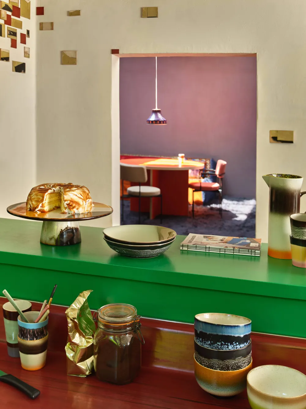 Clearance HKliving Kom 70'S (O13,5 Cm) (Set Van 4)