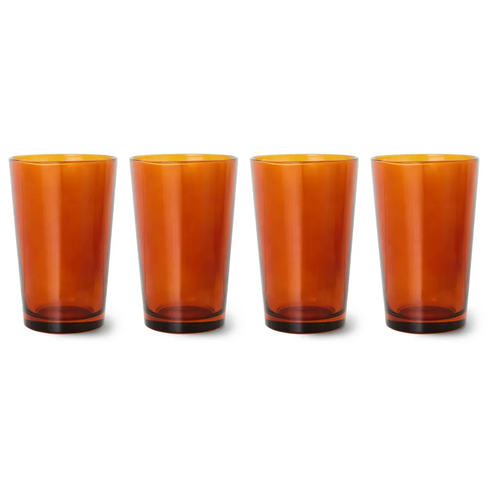 Best HKliving Theeglas 70'S (O8,7 Cm) (400 Ml) (Set Van 4)
