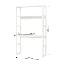 Clearance Hoppekids Kinderbureau - Opbergkast Storey (100 Cm)