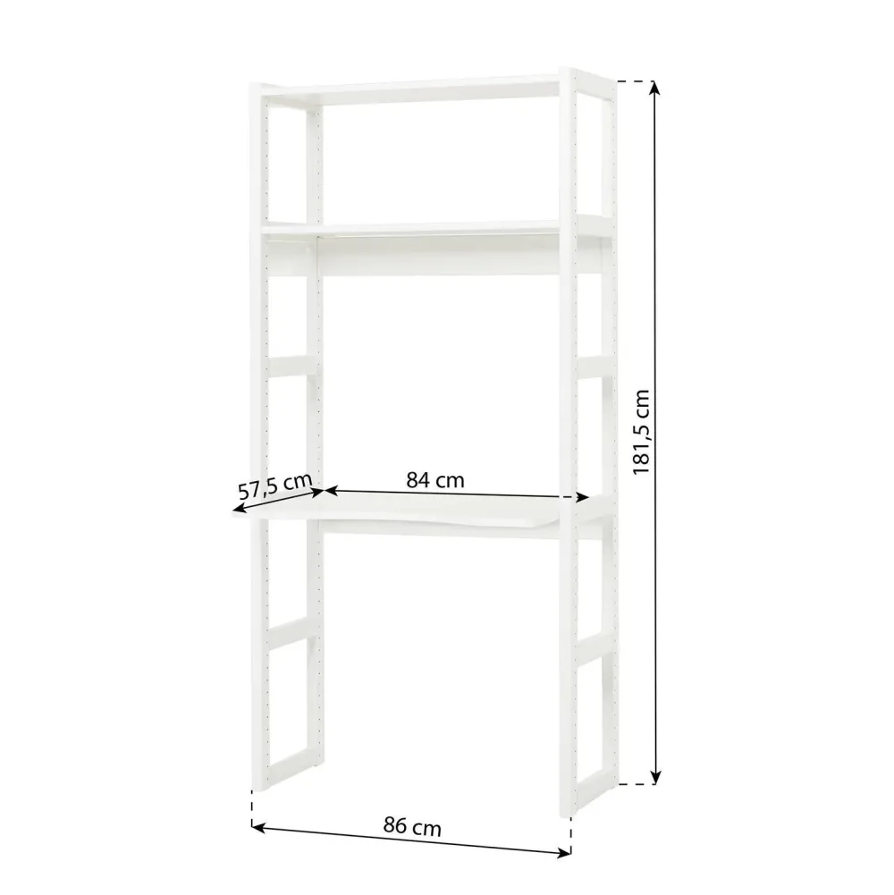 Hoppekids Kinderbureau - Opbergkast Storey (80 Cm)
