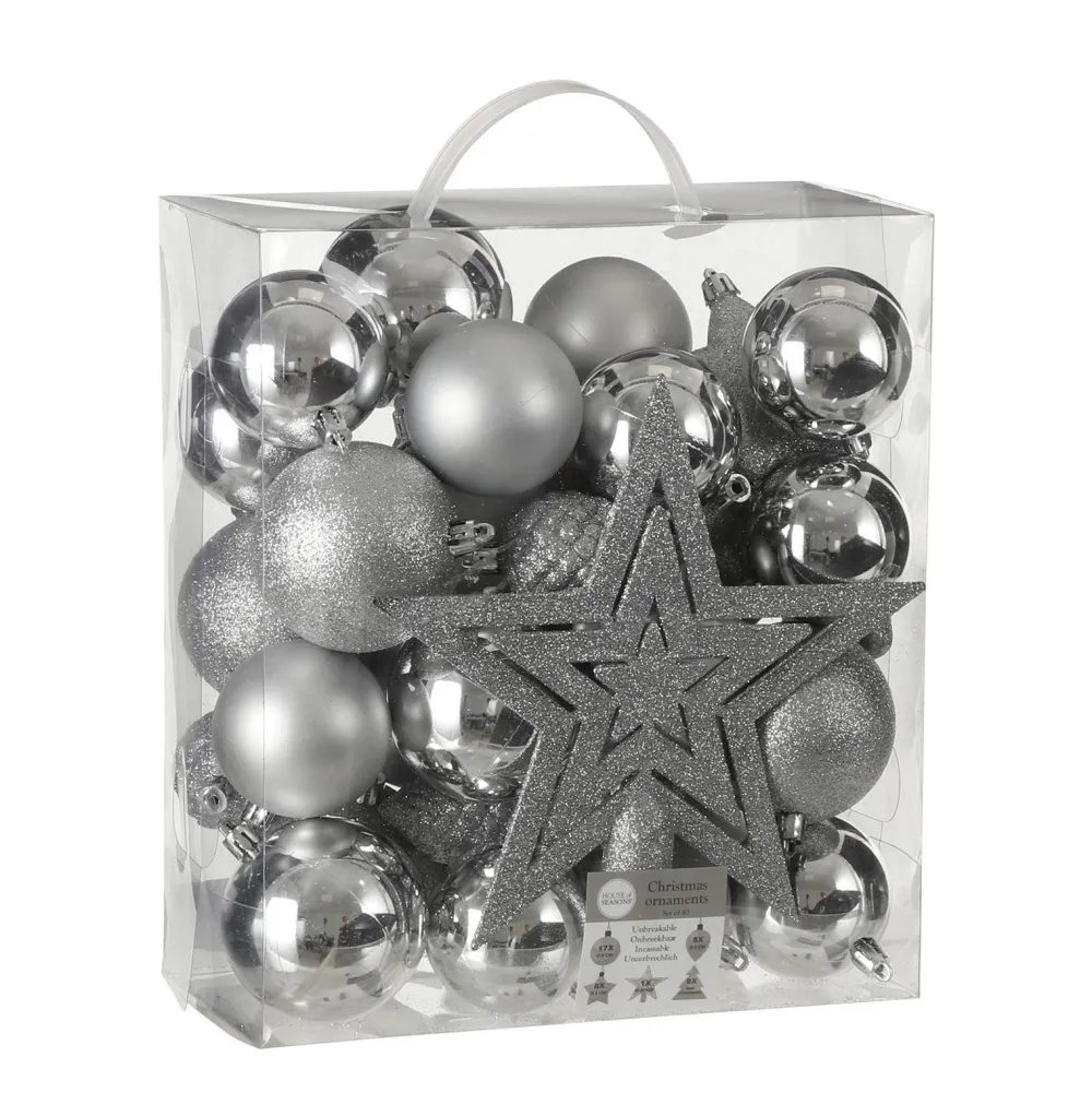 Sale House of Seasons Kerstbal Onbreekbaar (Set Van 40) (O8 Cm)