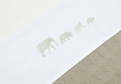 Hot Jollein Baby Ledikantlaken 120X150Cm Animals - Olive Green