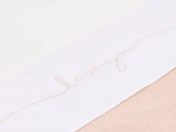 Online Jollein Baby Wieglaken 75X100Cm Love You Pale Pink
