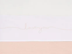 Online Jollein Baby Wieglaken 75X100Cm Love You Pale Pink