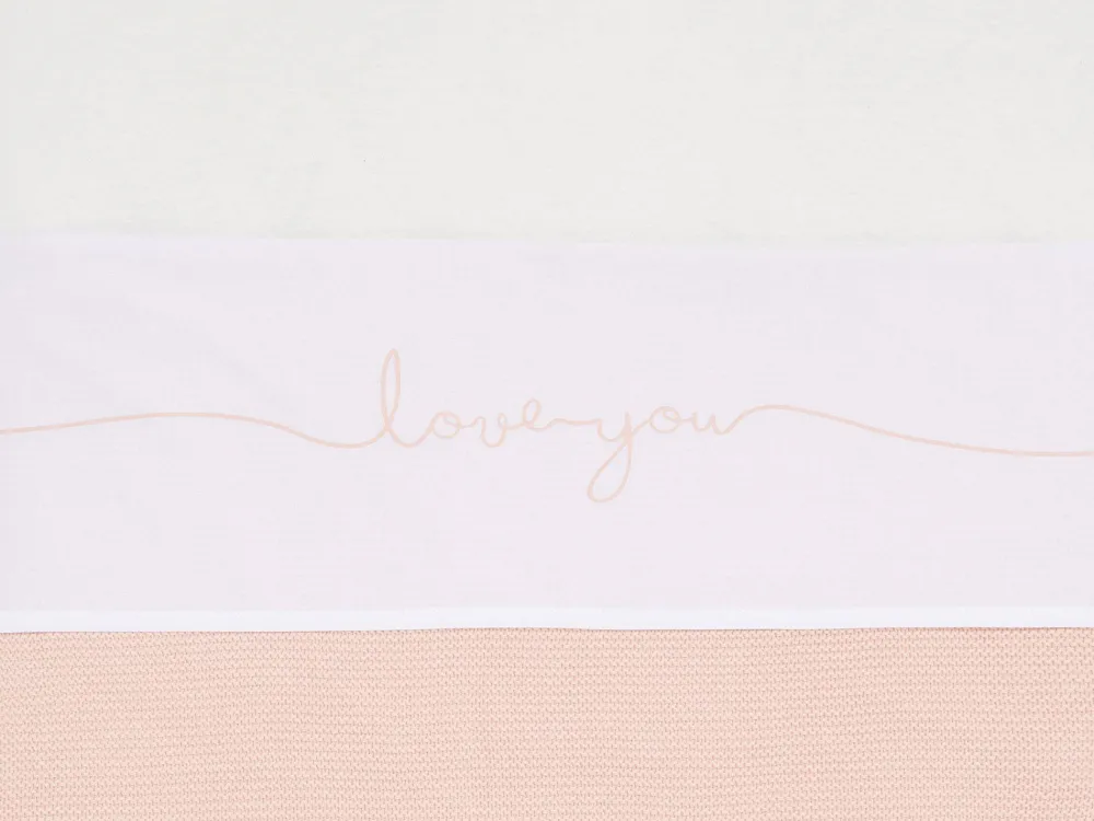 Online Jollein Baby Wieglaken 75X100Cm Love You Pale Pink