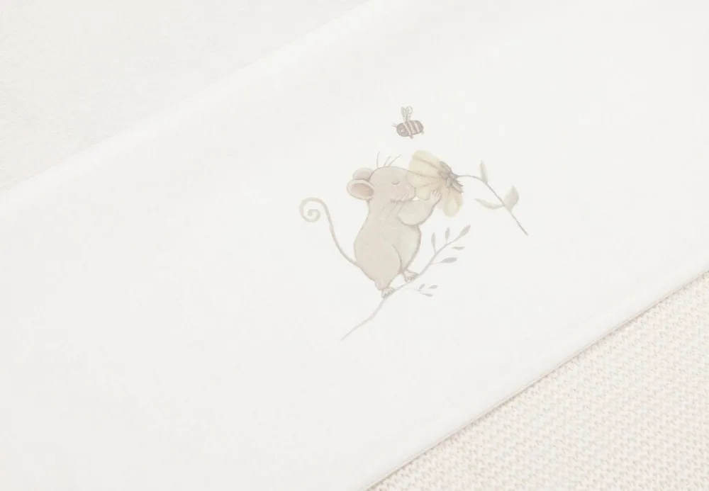 Best Jollein Baby Wieglaken 75X100Cm Dreamy Mouse Ivory