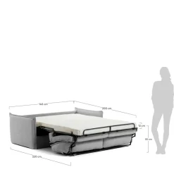 Outlet Kave Home 2 Zits Slaapbank Samsa