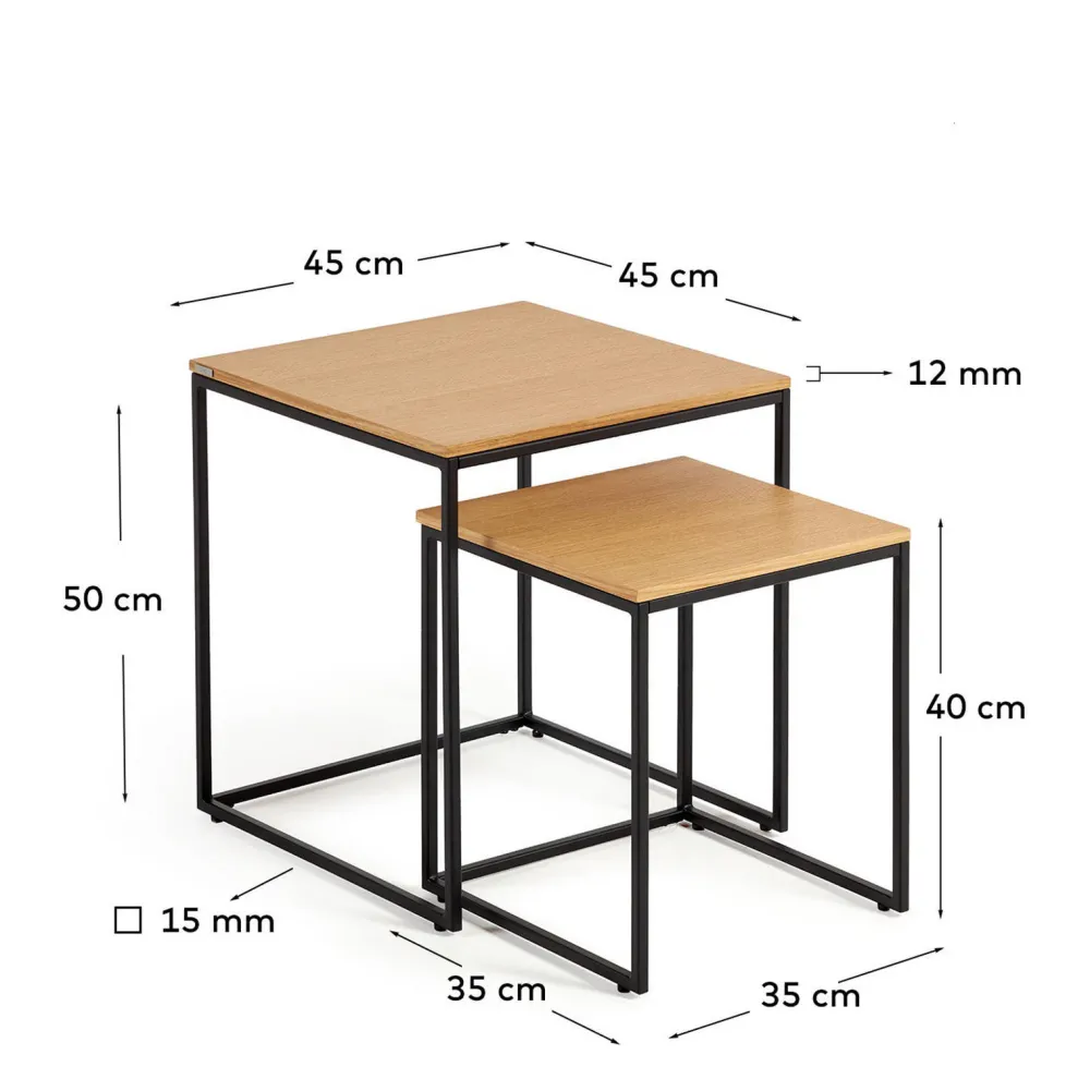 Kave Home Bijzettafel (Set Van 2) Yoanna