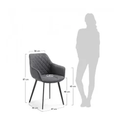 Online Kave Home Eetkamerstoel Amira (Set Van 2)