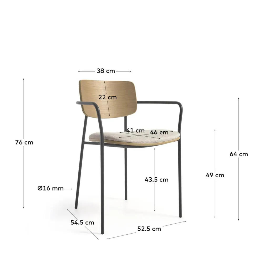 Outlet Kave Home Eetkamerstoel Maureen (Set Van 2)