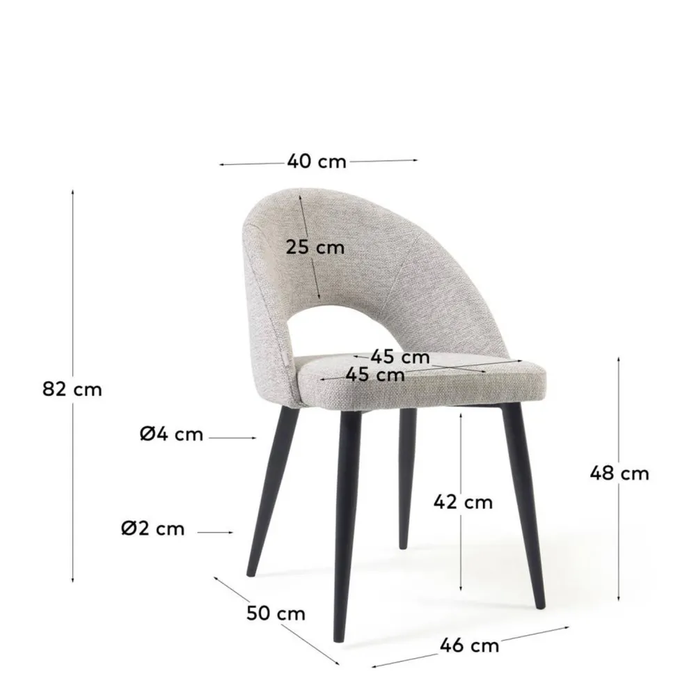 Outlet Kave Home Eetkamerstoel (Set Van 2) Mael