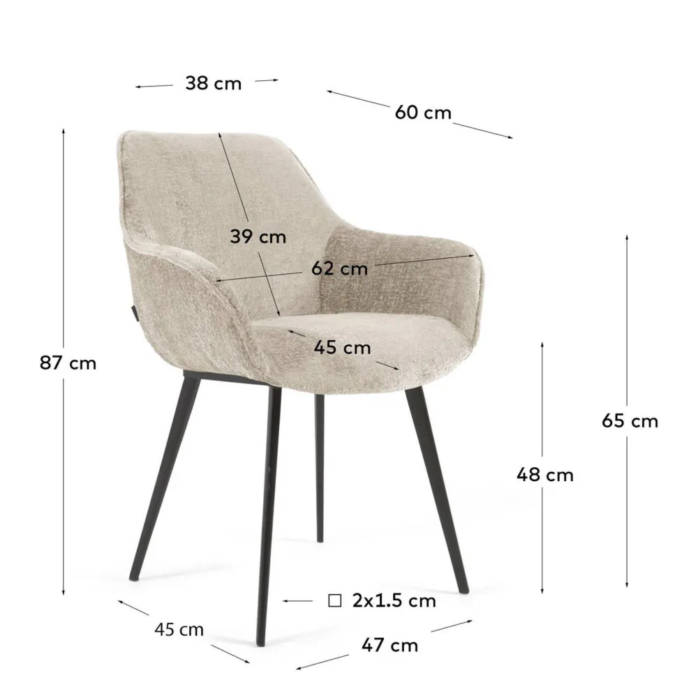 Best Kave Home Eetkamerstoel (Set Van 2) Amira