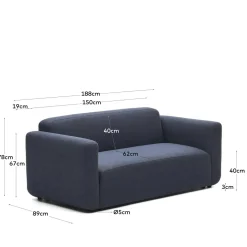 Kave Home Modulaire 2-Zitsbank Neom