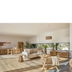 New Kave Home Uitschuifbare Eetkamertafel Oqui (120X120-200 Cm)