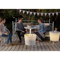 Keter Bijzettafel Illuminated Coolbar (Verlicht O50/57 Cm)